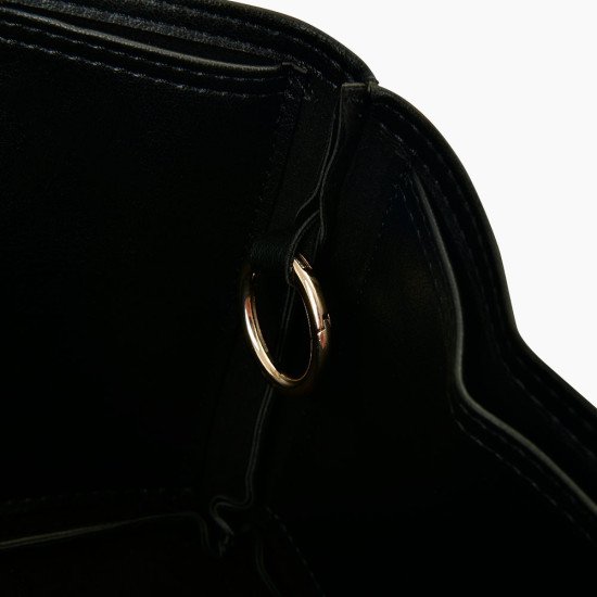 Jypsiere 28 Vegan Leather Handbag Organizer in Black Color Jypsiere 28 Vegan Leather Handbag Organizer in Black Color