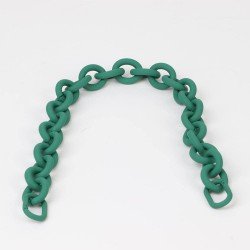 Handbag's Metal Chain Handle in Emerald Green Matt Finish (18.9") (More Colors)