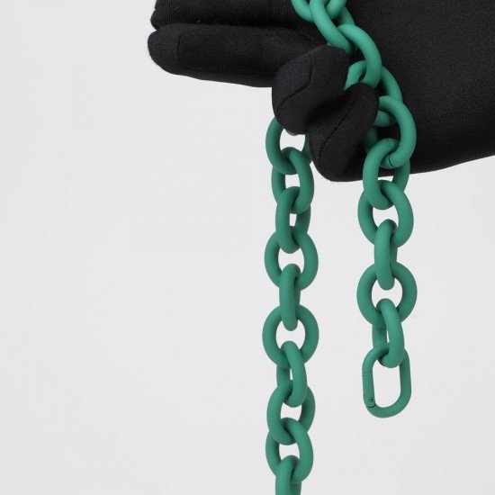 Handbag's Metal Chain Handle in Emerald Green Matt Finish (18.9") (More Colors)