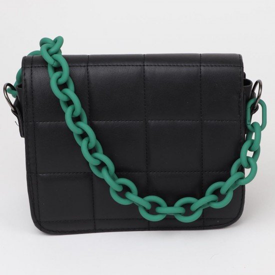 Handbag's Metal Chain Handle in Emerald Green Matt Finish (18.9") (More Colors)