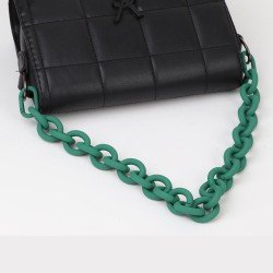 Handbag's Metal Chain Handle in Emerald Green Matt Finish (18.9") (More Colors)