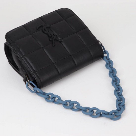 Handbag's Metal Chain Handle in Indigo Blue Matt Finish (18.9") (More Colors)