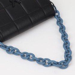 Handbag's Metal Chain Handle in Indigo Blue Matt Finish (18.9") (More Colors)
