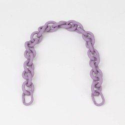Handbag's Metal Chain Handle in Lilac Matt Finish (18.9") (More Colors)