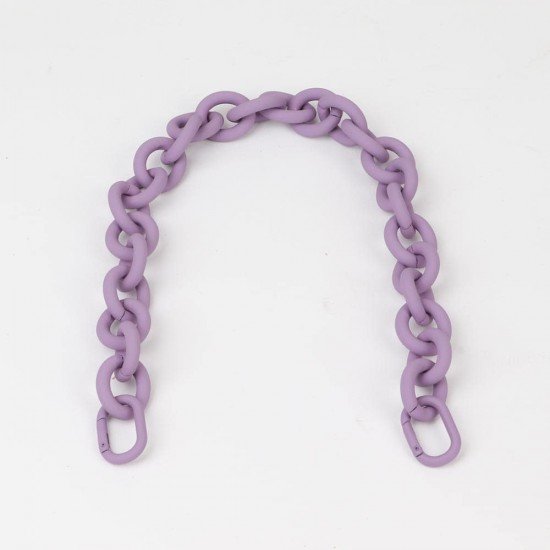 Handbag's Metal Chain Handle in Lilac Matt Finish (18.9") (More Colors)