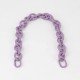 Handbag's Metal Chain Handle in Lilac Matt Finish (18.9") (More Colors)