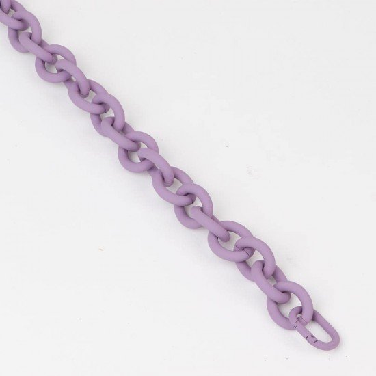 Handbag's Metal Chain Handle in Lilac Matt Finish (18.9") (More Colors)