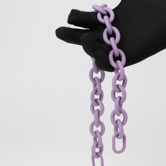 Handbag's Metal Chain Handle in Lilac Matt Finish (18.9") (More Colors)