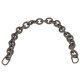 Handbag's Metal Chain Handle in Black Matt Finish (18.9")