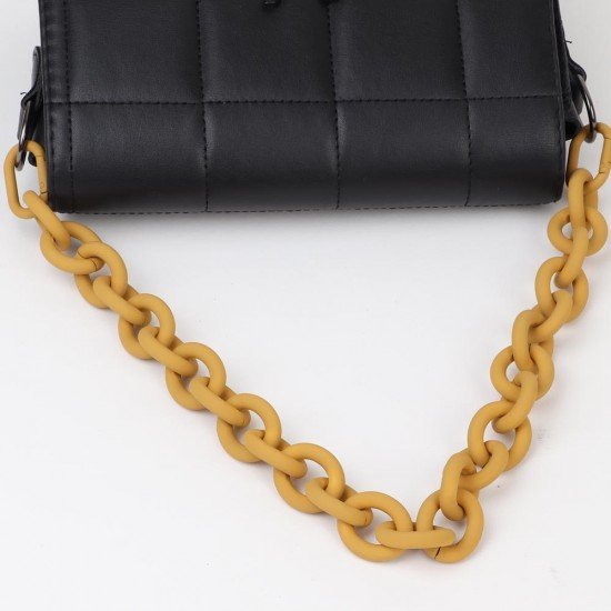 Handbag's Metal Chain Handle in Mustard Matt Finish (18.9") (More Colors)