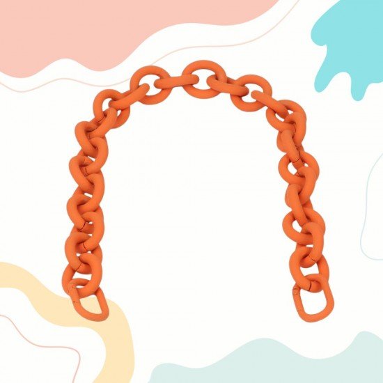 Handbag's Metal Chain Handle in Orange (18.9") (More Colors)