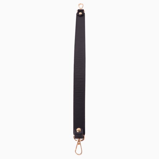 Hobo Style Black Leather Strap and Top Handle Replacement for Designer Bags (19.6 in. Length / 1 in. wide) Hobo Style Black Leather Strap and Top Handle Replacement for Designer Bags (19.6 in. Length / 1 in. wide)