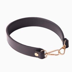 Hobo Style Black Leather Strap and Top Handle Replacement for Designer Bags (19.6 in. Length / 1 in. wide) Hobo Style Black Leather Strap and Top Handle Replacement for Designer Bags (19.6 in. Length / 1 in. wide)