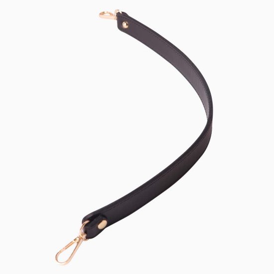Hobo Style Black Leather Strap and Top Handle Replacement for Designer Bags (19.6 in. Length / 1 in. wide) Hobo Style Black Leather Strap and Top Handle Replacement for Designer Bags (19.6 in. Length / 1 in. wide)