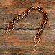 Acrylic Chain Handbag Handle and Charm in Bronze and Light Gold