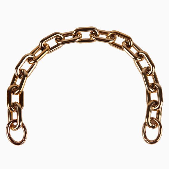 Acrylic Light Gold Chain Handbag Handle and Charm 