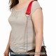 Replacement Chain Strap In Silver and Cherry Red Color For Shoulder and Crossbody Bags