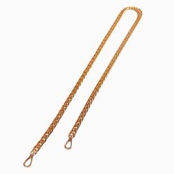 Light Gold Luxury Curb Type Chain Crossbody Handbag Strap with Various Length Options