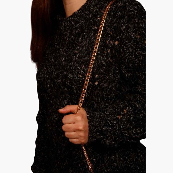 Light Gold Luxury Curb Type Chain Crossbody Handbag Strap with Various Length Options