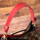 Leather Replacement Top Handle in Cherry Red for Designer Bags and LV NeoNoe ( ¾” Wide - 11.4” long)