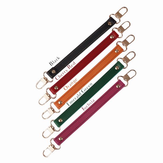 Leather Replacement Top Handle in Emerald Green for Designer Bags and LV NeoNoe ( ¾” Wide - 11.4” long)