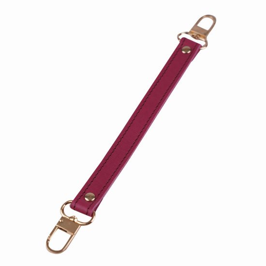 Leather Replacement Top Handle in Fuchsia for Designer Bags and LV NeoNoe ( ¾” Wide - 11.4” long)