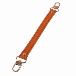 Leather Replacement Top Handle in Orange for Designer Bags and LV NeoNoe ( ¾” Wide - 11.4” long)