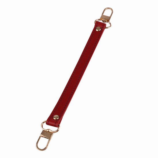 Leather Replacement Top Handle in Cherry Red for Designer Bags and LV NeoNoe ( ¾” Wide - 11.4” long)