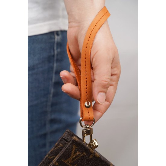 Replacement Leather Wristlet Strap for Clutches 