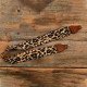 Replacement Guitar Style Strap In Leopard Pattern and Brown Leather Accent For Bags And Purses