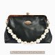 Pearl Chain Handbag Short Handle and Charm