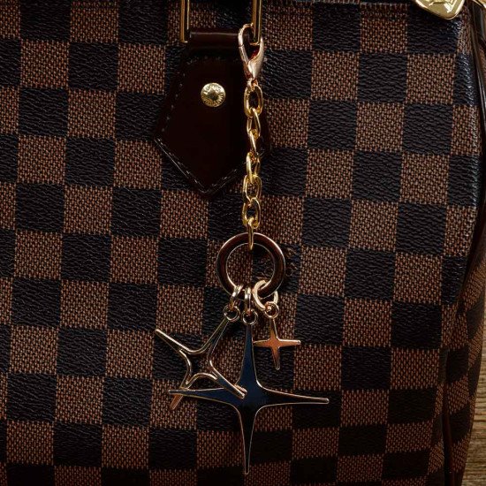 Pole Stars Handbag Charm in Light Gold