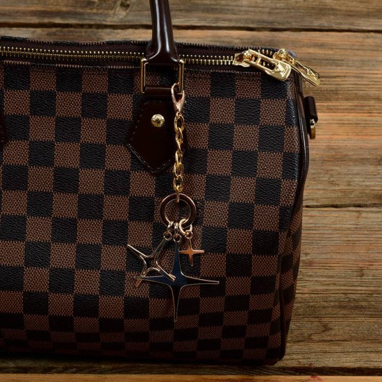 Pole Stars Handbag Charm in Light Gold