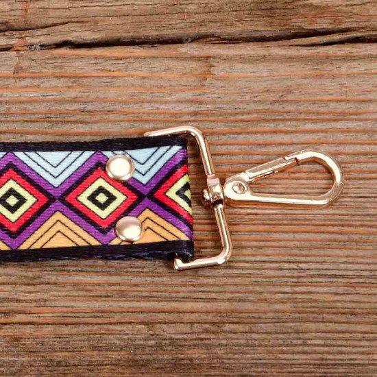 Replacement Guitar Style Strap In Diamonds Pattern For Bags And Purses