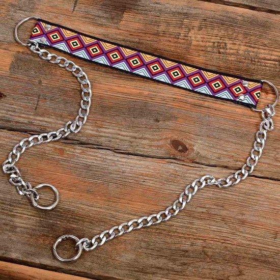 Replacement Chain Strap In Silver Color and Diamond Pattern For Shoulder and Crossbody Bags