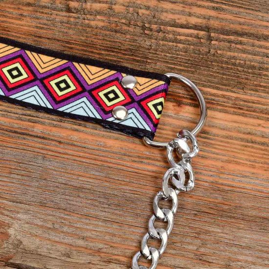 Replacement Chain Strap In Silver Color and Diamond Pattern For Shoulder and Crossbody Bags