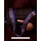 Replacement Guitar Style Strap In Navy Mandala Pattern