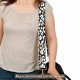 Replacement Guitar Style Strap In Dalmatian Pattern For Bags And Purses