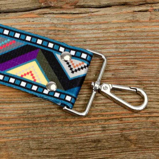 Replacement Guitar Style Strap In Geo-Style For Bags And Purses