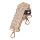 Replacement Guitar Style Bag Strap In Jute Fabric with Leather Loops