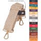 Replacement Guitar Style Bag Strap In Jute Fabric with Leather Loops