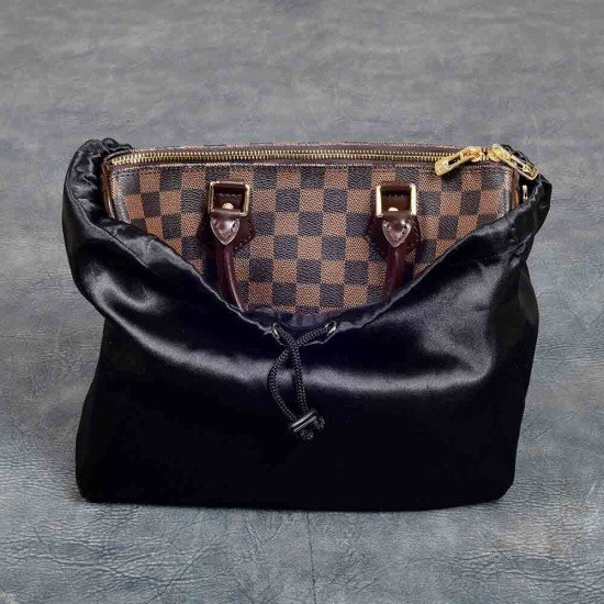Satin Dust Cover in Black for Handbag and Totebags (More Colors)