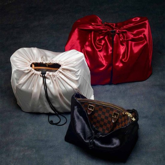 Satin Dust Cover in Champagne for Handbag and Totebags (More Colors)