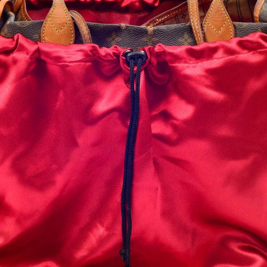 Satin Dust Cover in Cherry Red for Handbag and Totebags (More Colors)