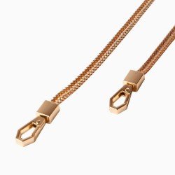 Light Gold Snake Type Chain Crossbody Strap (41.3”)