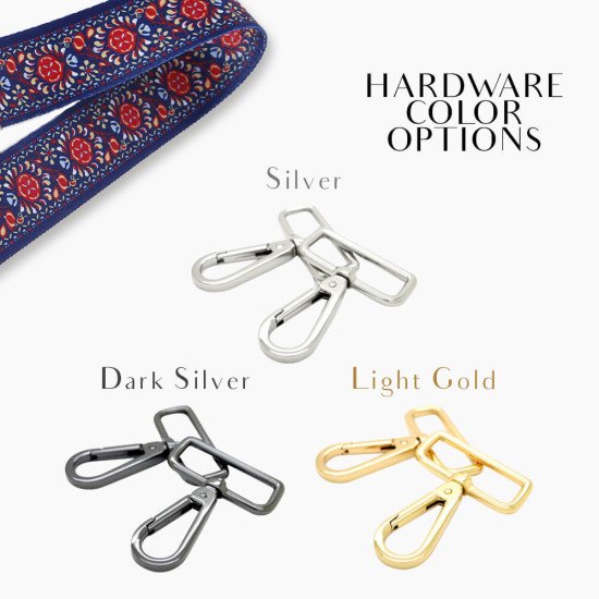 Replacement Guitar Style Strap In Navy Mandala Pattern