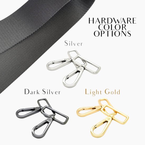 Replacement Guitar Style Strap In Dark Gray For Bags And Purses