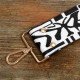 Replacement Guitar Style Strap In Zebra Pattern For Bags And Purses