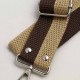 Beige & Black Striped Guitar-Style Bag Strap