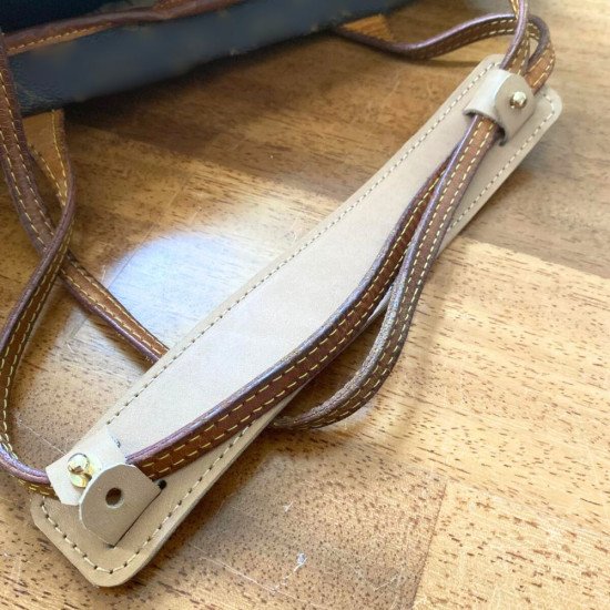 Luxurious Leather Handle Cover and Shoulder Pad for LV Bags 